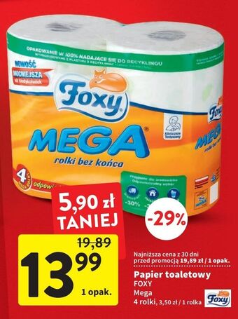 Intermarche Papier toaletowy foxy mega oferta