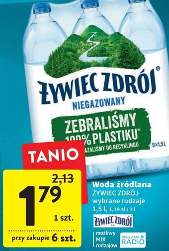 Intermarche Woda niegazowana żywiec zdrój oferta