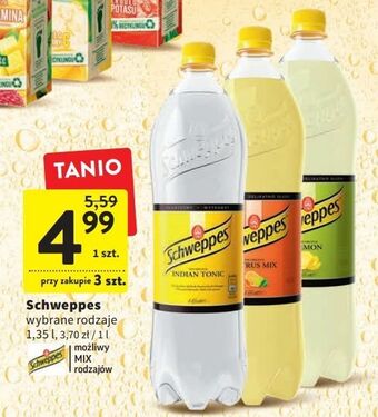 Intermarche Napój lemon schweppes oferta