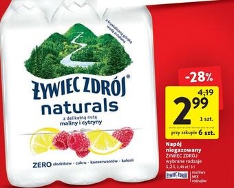 Intermarche Woda z nutą maliny i cytryny żywiec zdrój naturals oferta