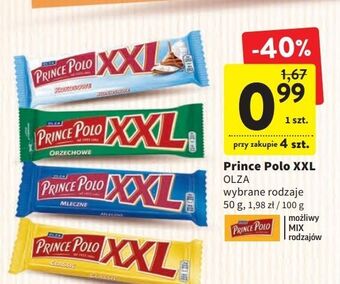 Intermarche Wafelek kokosowy prince polo xxl oferta