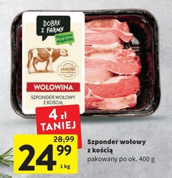Intermarche Szponder wołowy intermarche dobre z farmy oferta