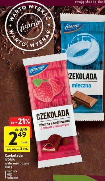 Intermarche Czekolada mleczna ivoria oferta
