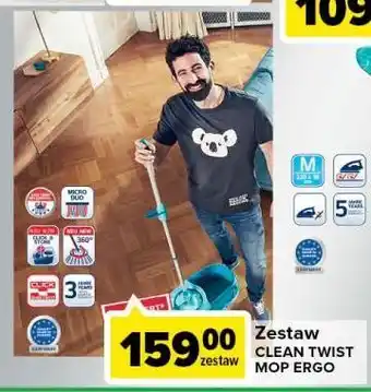 Carrefour Mop clean twist ergo leifheit oferta