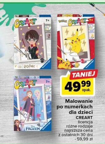 Carrefour Malowanie po numerkach pokemon creart oferta