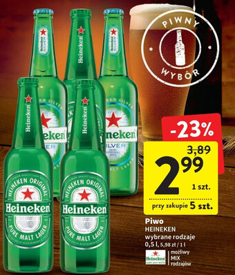 Intermarche Heineken piwo 0,5l oferta