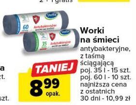 Carrefour Worki na śmieci antybakteryjne 35 l stella oferta