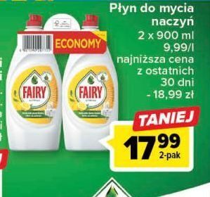 Carrefour Płyn do mycia naczyń lemon fairy oferta