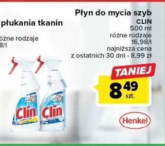 Carrefour Płyn do mycia szyb lemon clin windows & glass oferta