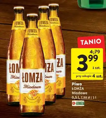 Intermarche Łomża piwo miodowe 0,5l oferta