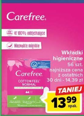 Carrefour Wkładki cotton aloe carefree oferta