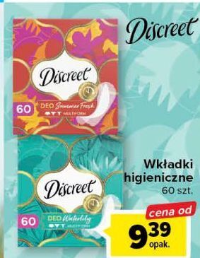 Carrefour Wkładki summer fresh discreet oferta