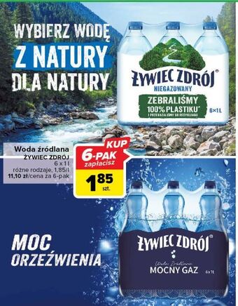 Carrefour Woda niegazowana żywiec zdrój oferta