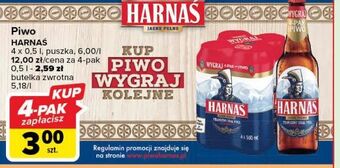Carrefour Piwo harnaś jasne pełne oferta