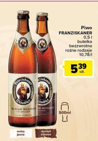 Carrefour Piwo franziskaner hefe-weissbier dunkel oferta
