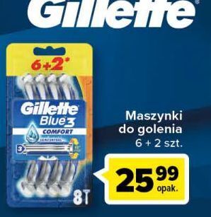 Carrefour Maszynka do golenia gillette blue 3 comfort oferta