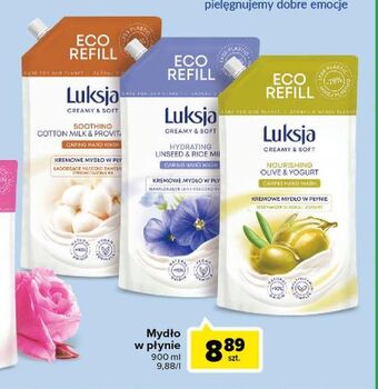 Carrefour Mydło w płynie linen & rice milk zapas luksja creamy soft oferta