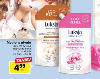 Carrefour Mydło w płynie cotton milk & provitamin b5 luksja creamy soft oferta