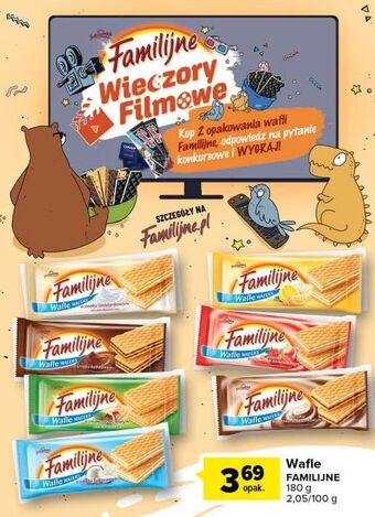 Carrefour Wafle cytrynowe jutrzenka familijne oferta