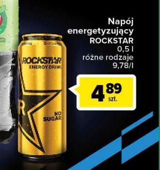 Carrefour Napój energetyczny no sugar rockstar energy drink oferta