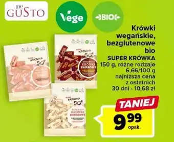 Carrefour Super Krówka Krówki wegańskie bezglutenowe bio 150g oferta