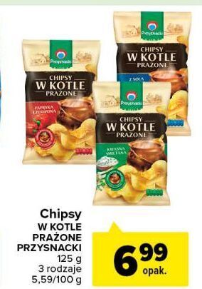 Chipsy w kotle prażone kwaśna śmietana przysnacki