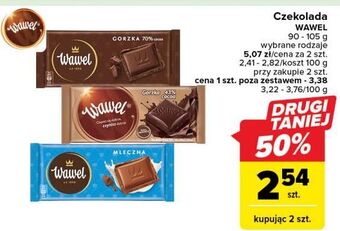Carrefour Czekolada mleczna wawel oferta