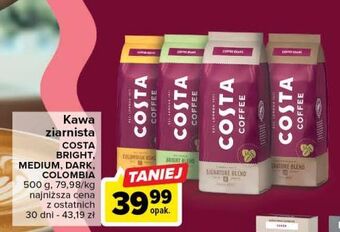 Carrefour Kawa costa coffee the bright blend oferta