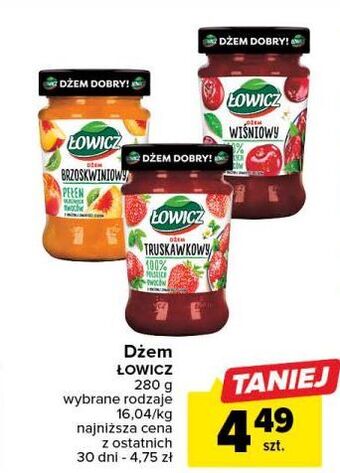 Carrefour Dżem brzoskwiniowy łowicz oferta