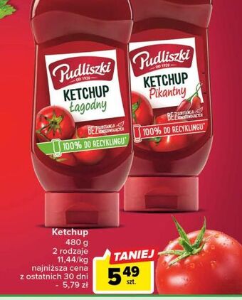 Carrefour Ketchup pikantny pudliszki oferta