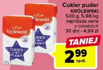 Carrefour Królewski Cukier puder 500g oferta