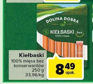 Carrefour Kiełbaski 100% mięsa dolina dobra oferta