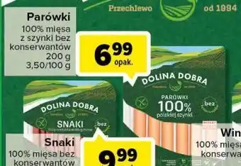 Carrefour Parówki 100 % z szynki dolina dobra oferta