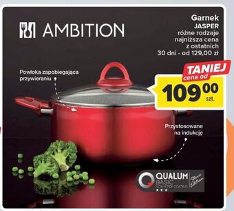 Carrefour Garnek 24cm z pokrywą jasper ambition oferta
