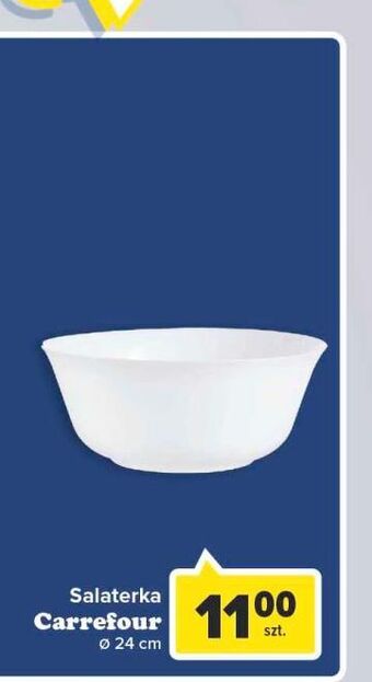 Carrefour Salaterka biała 24 cm carrefour oferta