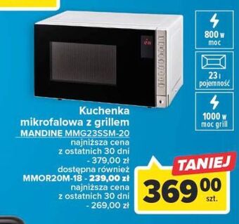 Carrefour Kuchenka mikrofalowa mmor20m-18 mandine oferta