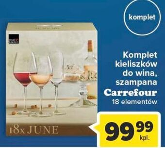 Carrefour Komplet kieliszków do wina i szampana carrefour oferta