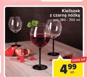 Carrefour Kieliszek z czarną nóżką do szampana 180 ml oferta