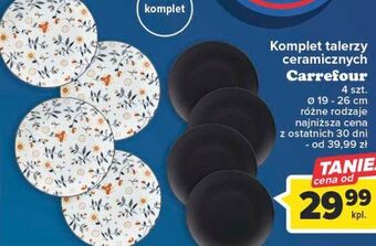 Carrefour Talerze ceramiczne carrefour oferta