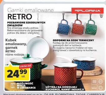 Carrefour Kubek emaliowany retro florina (florentyna) oferta