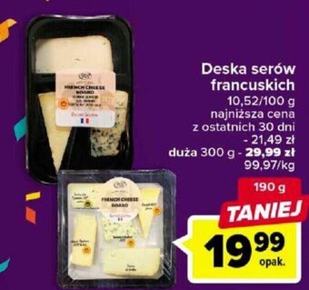 Carrefour Deska serów francuskich 190g oferta