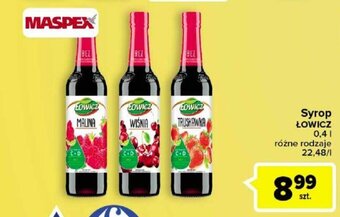 Carrefour Maspex Syrop Łowicz 0,4l oferta