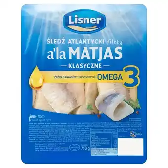 Carrefour Lisner śledź atlantycki filety a'la matjas klasyczne 750 g oferta