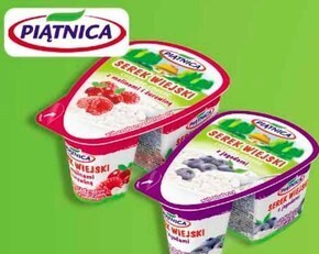 Carrefour Piątnica serek wiejski z truskawkami 150 g oferta