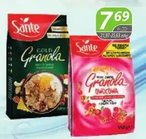 Społem Sante granola z owocami 350 g oferta