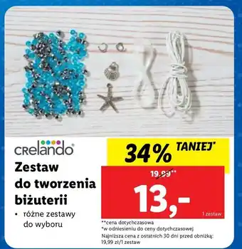 Lidl Zestaw do tworzenia biżuterii crelando oferta