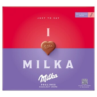 Milka czekoladki mleczne z nadzieniem z orzechów laskowych 110 g