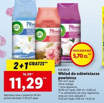 Lidl Wkład księżycowa lilia otulona satyną air wick freshmatic oferta