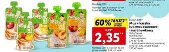 Lidl Mus+kaszka jabłko morela kubuś baby oferta