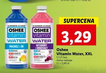 Lidl Napój witaminy i minerały oshee vitamin water oferta